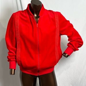 L’eggs Activewear Vintage Velour Track Jacket - Medium